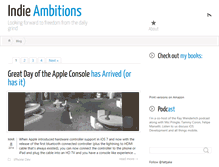 Tablet Screenshot of indieambitions.com